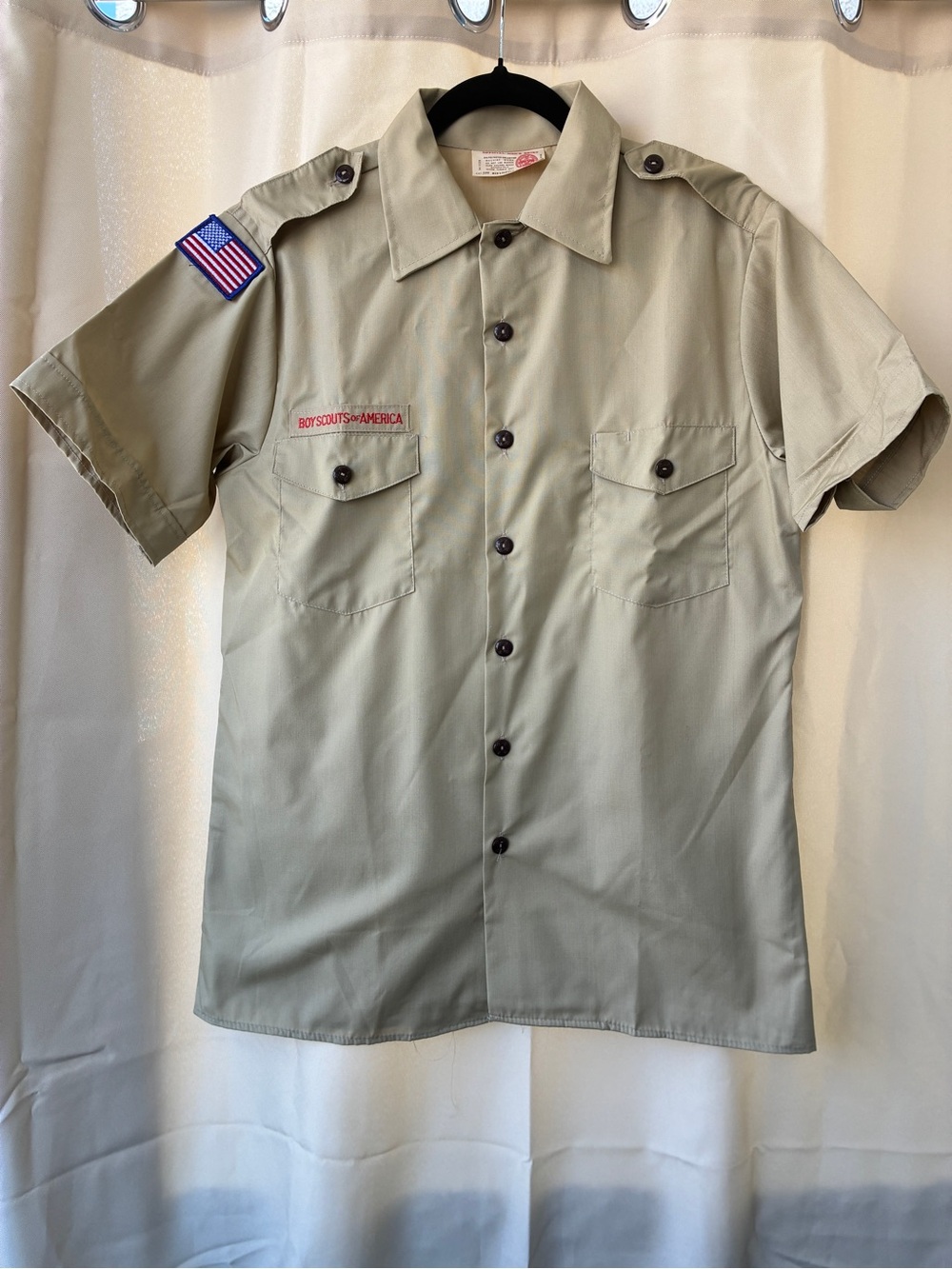 Vintage Boy Scout Men's Official Short-Sleeve Button Up Shirt